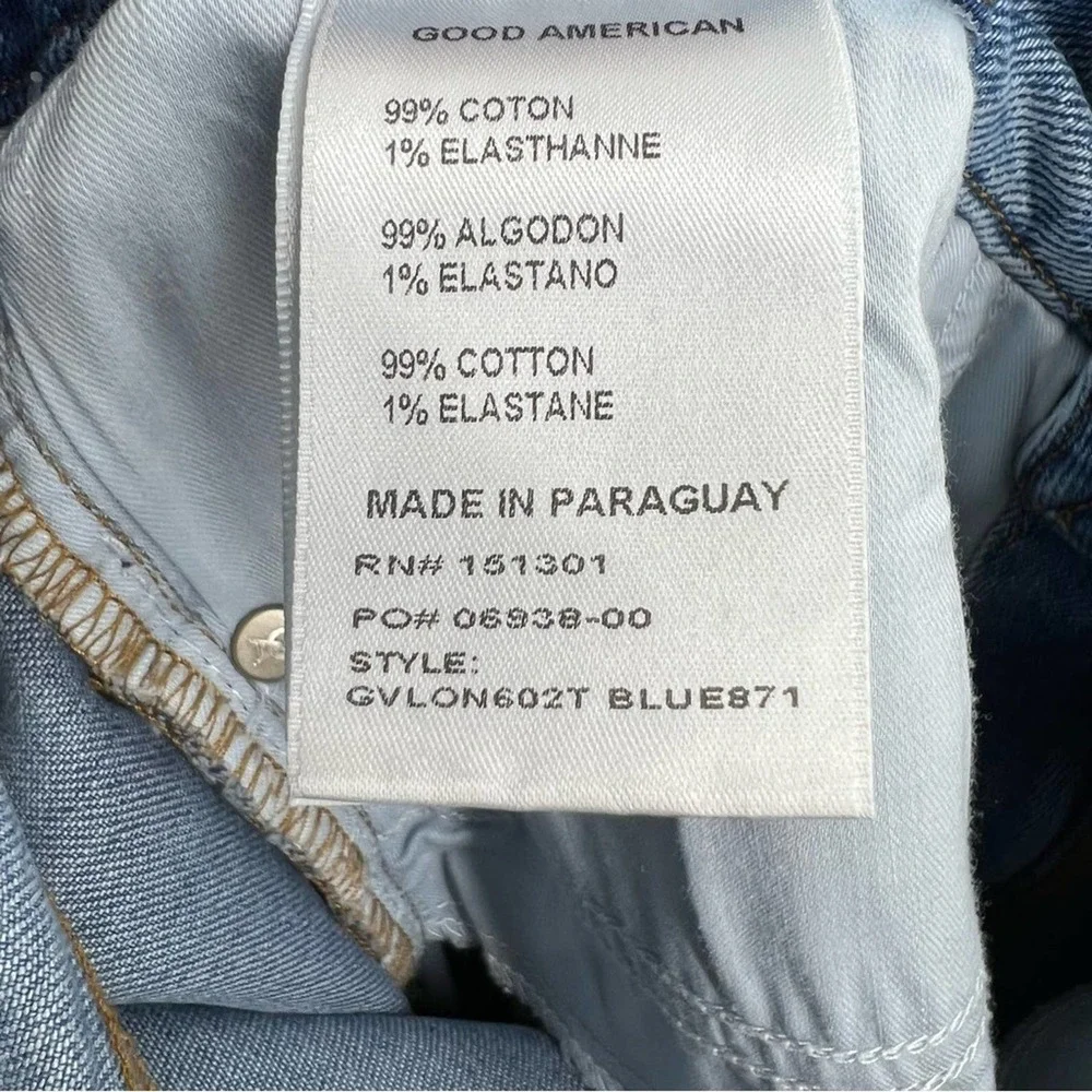 Good American Good Vintage Low Natural Fray Sz 6 - Picture 6 of 9